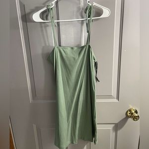 Knit sage green dress